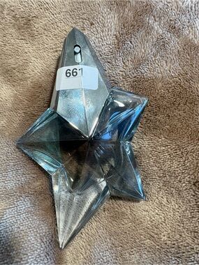 Angel Metallic Silver and Clear Star Bottle new without box